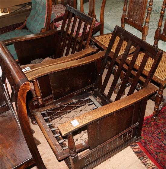 Pair of Morris Style armchairs(-)